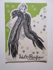 Holt Renfrew brochure Superb Silver Foxes Burberry Coats Canada vintage