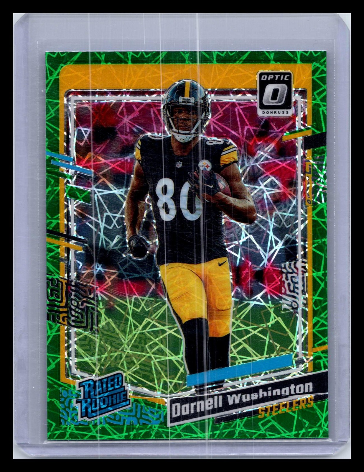 Darnell Washington Panini Donruss Optic #286 Green Velocity