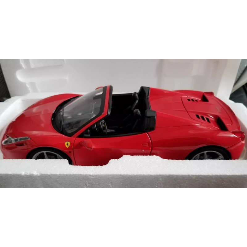 Hot wheels elite 1/18 Ferrari 458 ミニカー Hot Wheels Elite 1:18 Ferrari 458 Spider Red Limited Edition