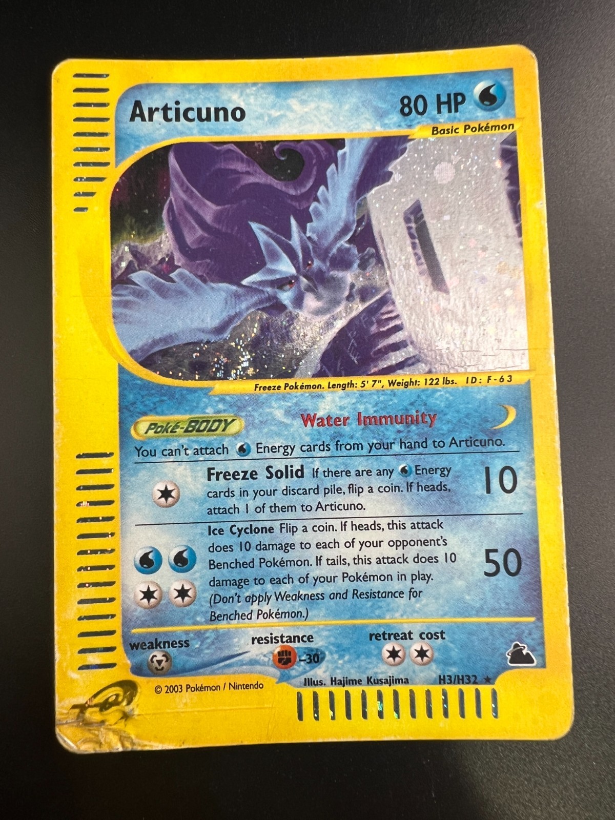 Articuno - H3/H32 - Pokemon Skyridge Holo Rare Card HP