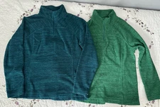 Gander Mountain Guide Series Womens Large 1/4 Zip Activewear Fleece Jacket Set 2