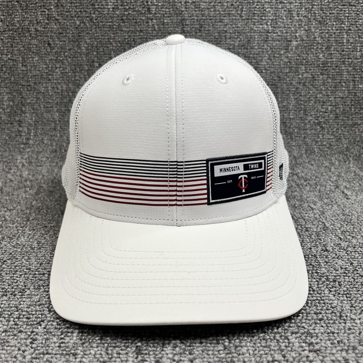 Minnesota Twins '47 Brand Homage Trucker Hat White Mesh Snapback MLB Cap