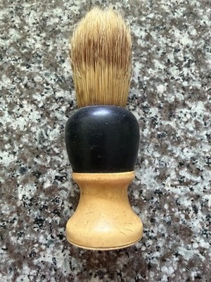 Vintage Shaving Brush with Butterscotch Color Handle Made In USA