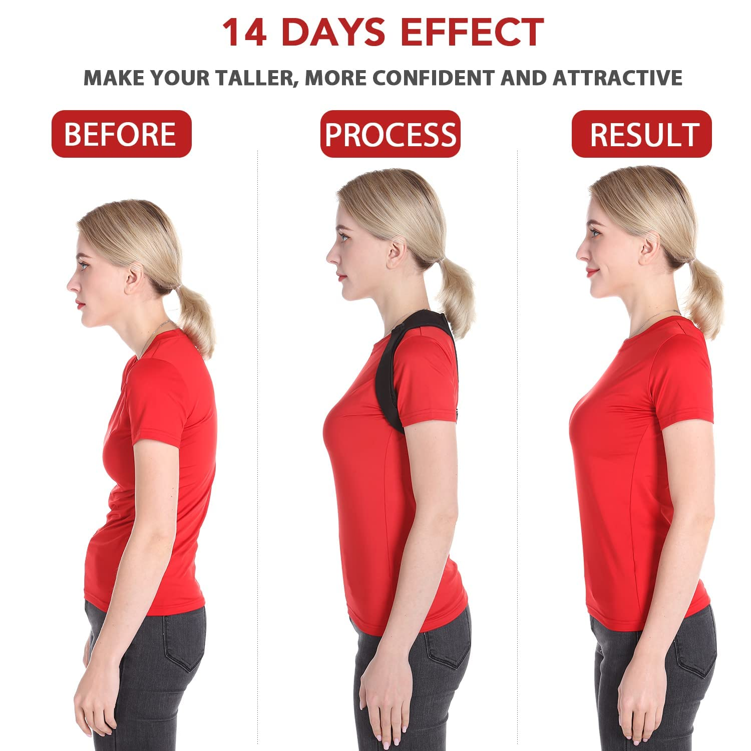 Posture Corrector for Men and Women, Comfortable Upper and Back Brace ...