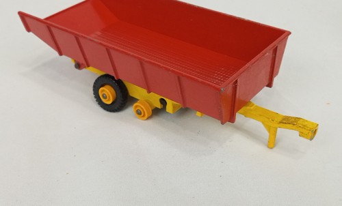1970'S Matchbox MASSEY FERGUSON RED FARM TRACTOR & TRAILER super kings K 3 - Picture 14 of 18