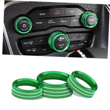3Pcs Air Conditioner Switch Button Knob Cover, Climate Control Knob Green
