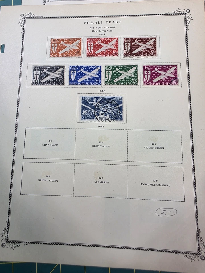  Somali Coast Stamp Collection 20 Pages - Image 4 of 4