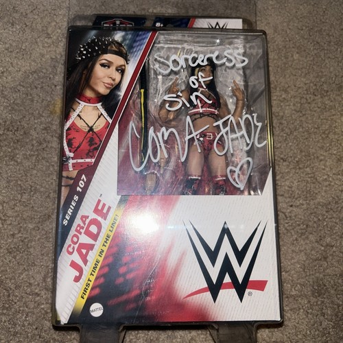 Cora Jade WWE signierte Mattel Elite Series 107 Actionfigur