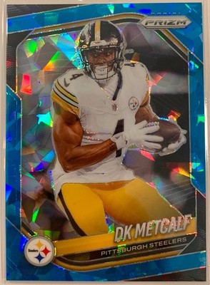 2025 Panini Prizm Blue Ice #12 DK Metcalf /99 Steelers