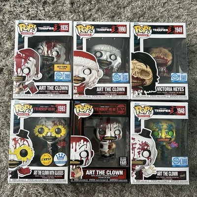 Funko Pop! Terrifier - Funko Lot W/ Chases & Exclusives (Art the Clown & Vicky)