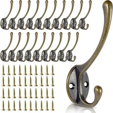 Wall Hooks for Hanging, 20-Pack Heavy Duty Metal Coat Hooks, for Living Room, Ba