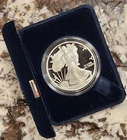 2003-W US Mint American Eagle Silver Proof $1 One Ounce Coin OGP & COA Beautiful