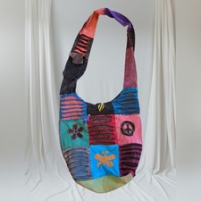 Boho Patchwork Sling Bag / Hippie Crossbody