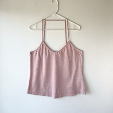 All Saints Balia Tank T-Shirt Top Women’s 10 Cotton Athleisure Cami Acid Wash