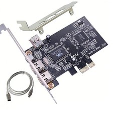 New 3 Ports PCI Express 1X to External IEEE 1394 Firewire Expansion Card