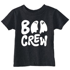 Toddler Funny T Shirts Boo Crew Halloween Tee For Young Kids