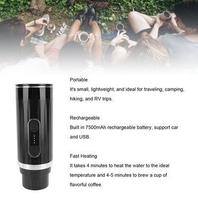 Electric Coffee Machine Self Heating USB Rechargeable Portable Electric Coff SET