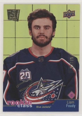 2020-21 Upper Deck Extended Series Rookie Class SE Gold 2/75 Liam Foudy RC 01ks