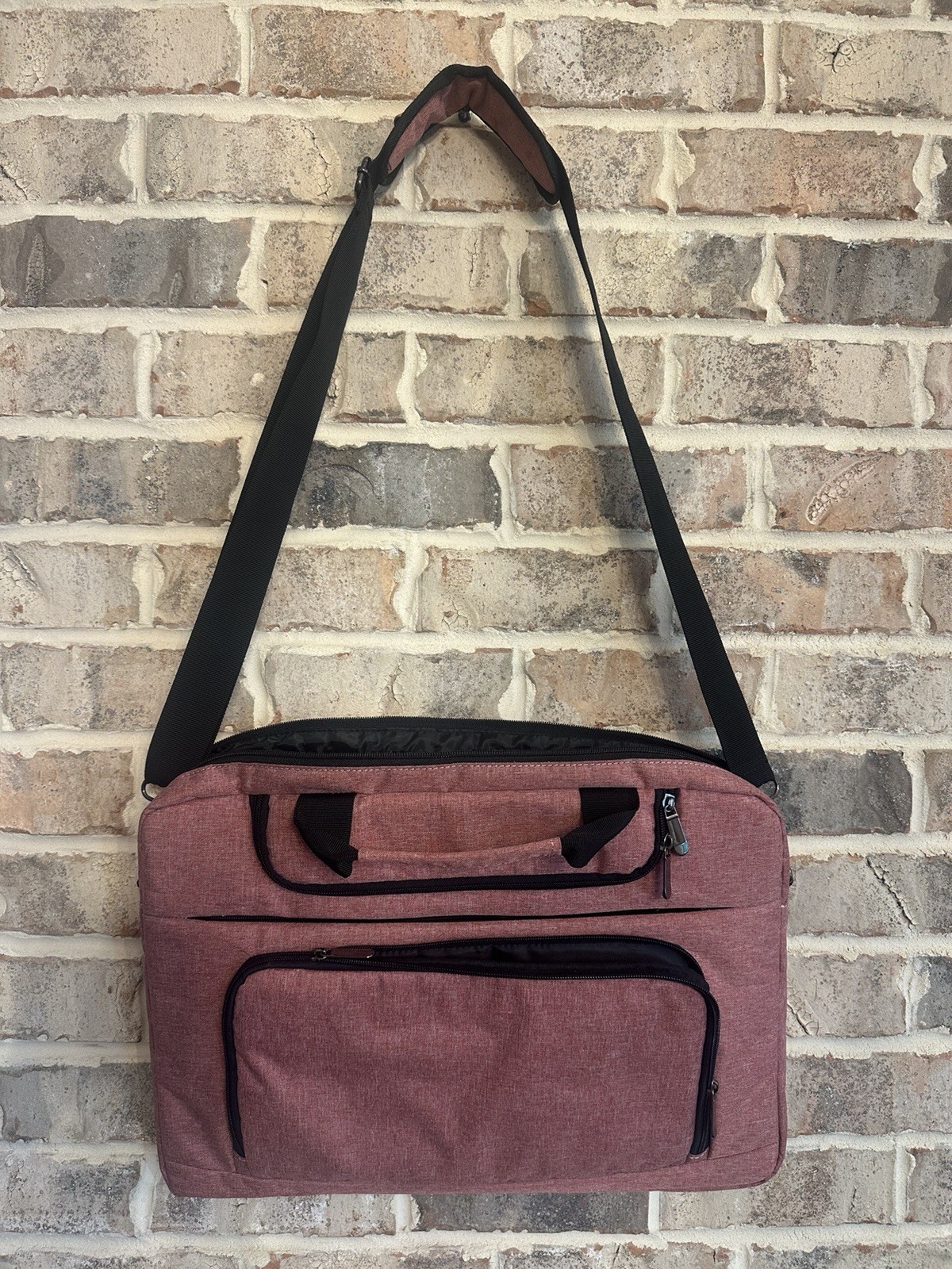 Laptop Work Travel  Shoulder Messenger Bag With Lots Of Pock