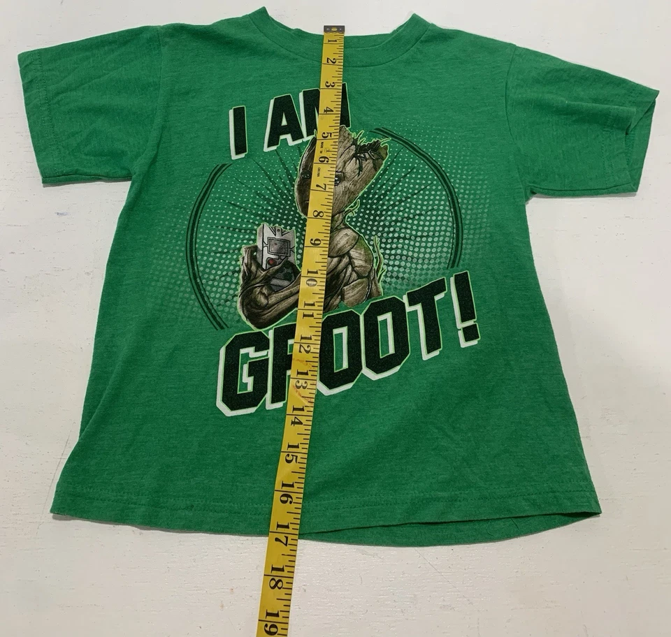 Camiseta gráfica manga corta Marvel Avengers niño talla pequeña Groot Foto 4 de 4