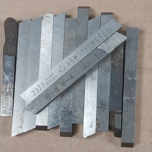1/4" HSS Lathe Tool Bit Lot Armstrong 2317 B-4 V-4 Mixed Blanks