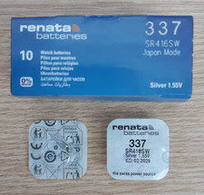 337 SR416SW RENATA Watch Battery Coin Cell 1.55V Silver Oxide Longest expiry