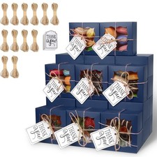 KPOSIYA 120 Pcs White Bakery Boxes with Window Individual Cupcake Boxes 4x4x...