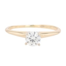 .50ct Round Cut Diamond Solitaire Engagement Ring 14k Yellow Gold Size 6.25