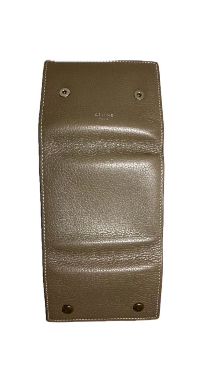 Celine Leather Folded Multi-Function Trifold Wall… - image 9