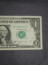 1963B $1 G CHICAGO BEP G-I BLOCK JOSEPH W. BARR NOTE (G53911630I) **BARR NOTE**