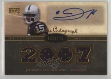 2007 UD Premier Materials Gold /175 Johnnie Lee Higgins #141 Rookie Auto RC 1m1f