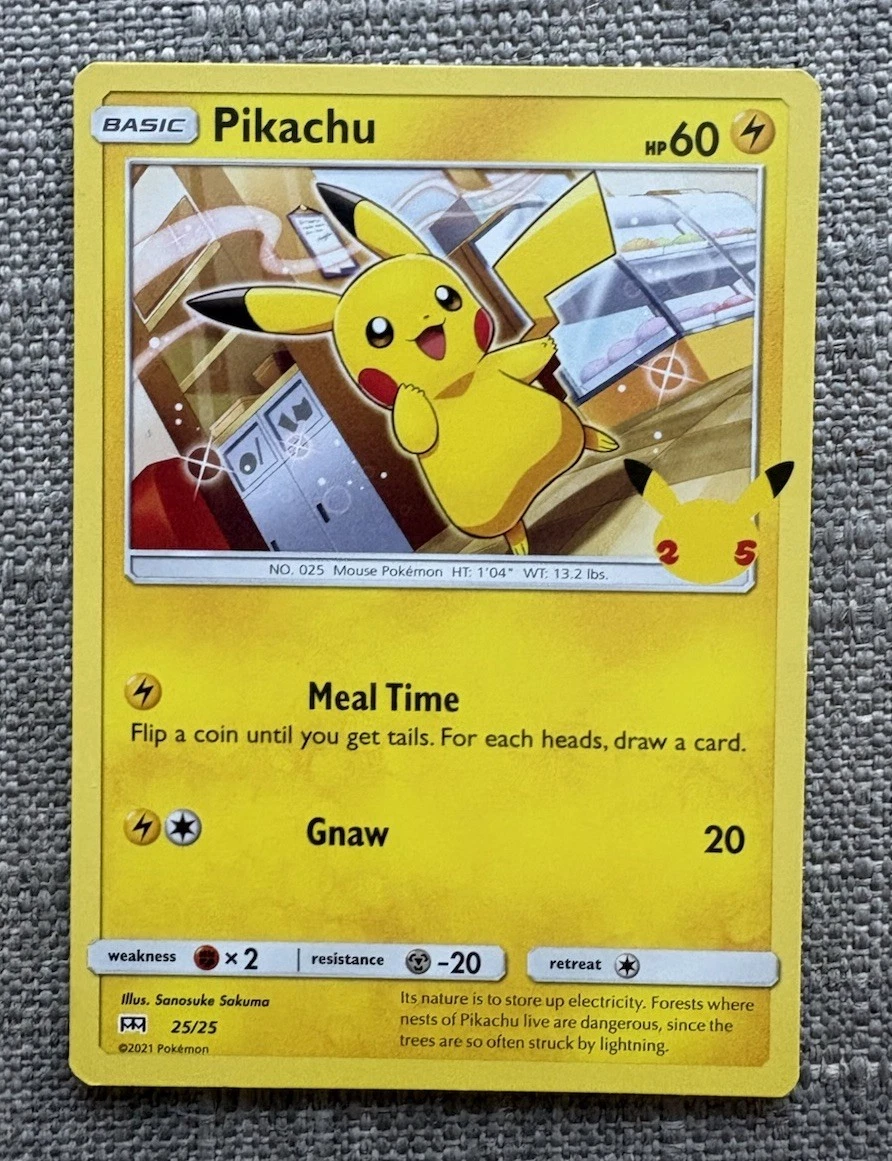 Pikachu 025/025 McDonald's 25th Anniversary for sale | eBay