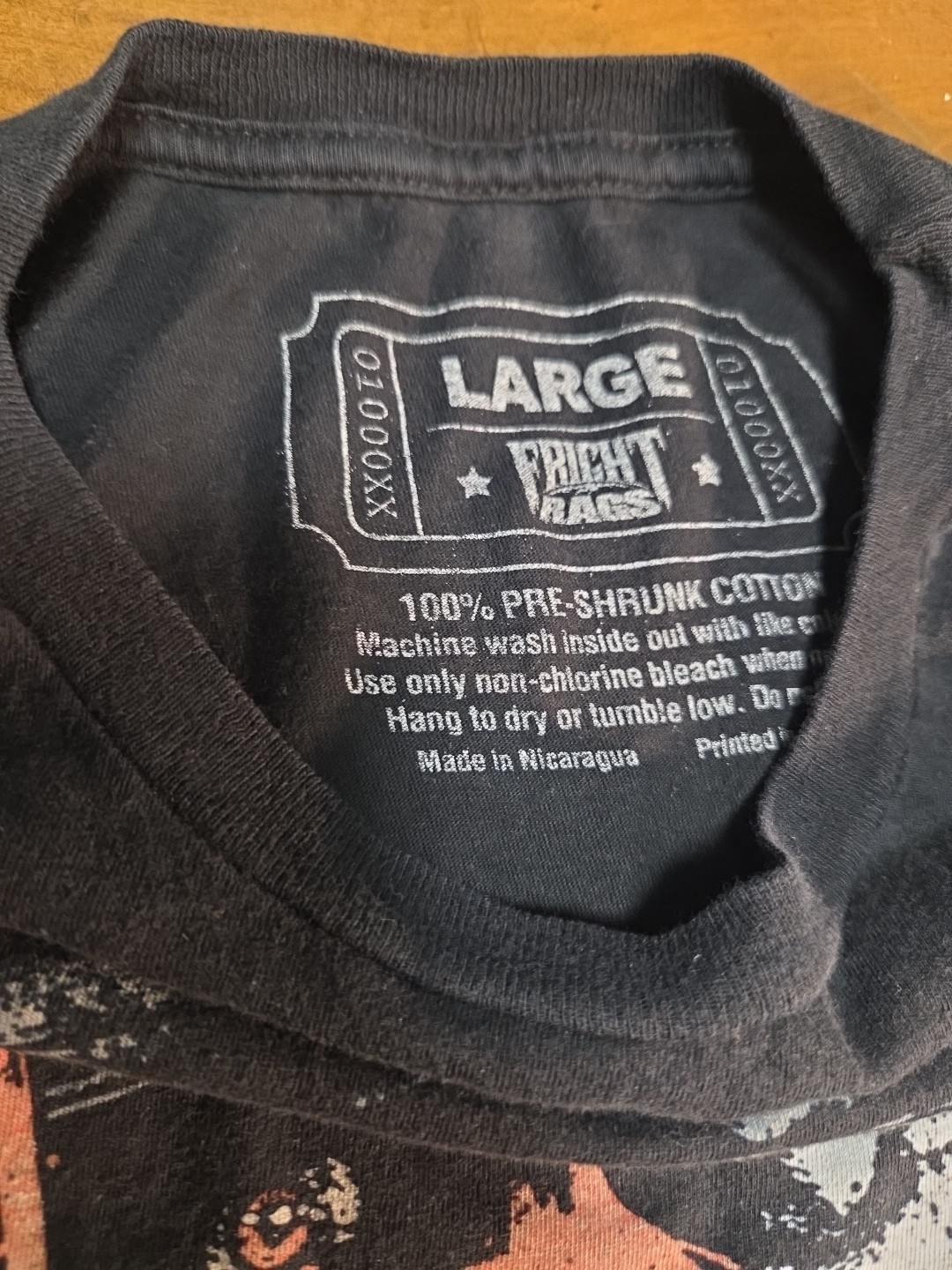 Fright Rags Maniac Cop Horror Movie T-Shirt Cult 80s Slasher Film Men Large L image 5