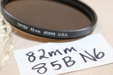 EXC Vtg Tiffen 82mm 85BN6 Combination FILTER, 85B Filter w/2 Stop NeutralDensity