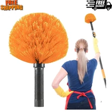 Screw on Cobweb Duster Brush Head | Spider Web Brush for Outdoor and Indoor Web