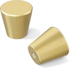 10 Pack Gold Knobs Brushed Brass Cabinet Knobs Small Drawer Pulls round Gold Kit