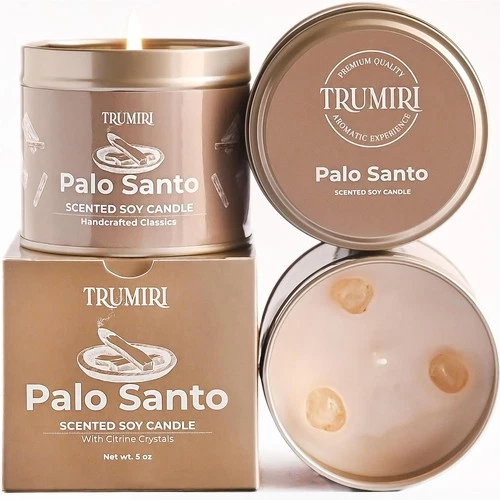 Huge Sale Palo Santo Soy Wax Scented Candle Perfect Gift for Fall,Christmas