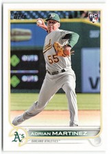 2022 Topps Update Adrian Martinez RC Oakland Athletics #US77