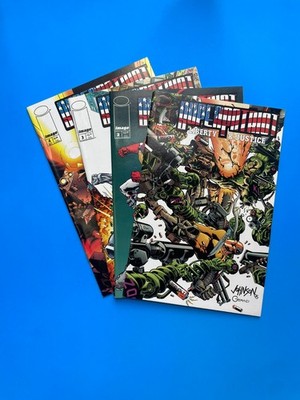 Superpatriot: Liberty & Justice #1, 2, 3, 4 Complete (Image Comics June 1995)