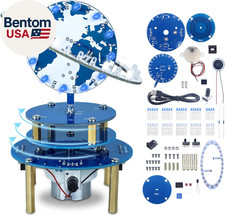 Soldering Practice Project Kit, DIY Globe Planetary Motion Soldering Kit, Rotati