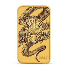2025 1 oz Australia Rectangular Dragon Gold Coin (BU) 4977.58 per troy oz