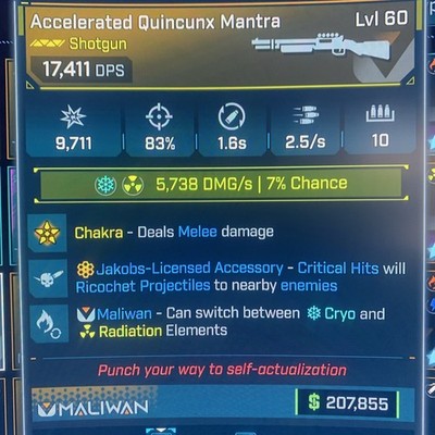 Borderlands 4 LVL 60 GOD ROLL MANTRA MAX DMG JAKOBS All PLATFORM