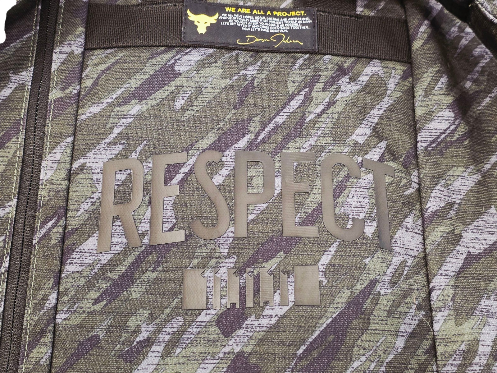 Under Armour Project Rock Gym Bag Veteran's Day 11.11.11 1345663-357 RARE thumbnail 3