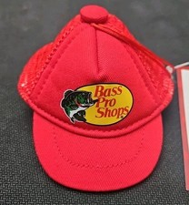 New Bass Pro Shop Cabela's Red Mini Trucker Hat Mesh Cap Ornament C86833PR