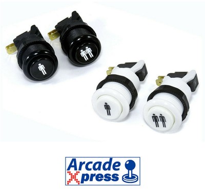 Concave Arcade Buttons Player 1 & 2 Cherry Microswitch Industries Lorenzo IL