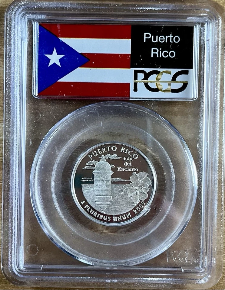 2009-S PCGS PR69DCAM D.C. & Territories Silver Proof Quarters Set! Puerto Rico - Image 3 of 4