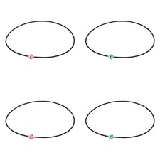 phiten RAKUWA Necklace EXTREME Mirror Ball Pink/Green Silver 40/45cm Fr Japan