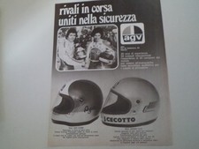 advertising Pubblicità 1976 CASCO HELMET AGV AGO X-3000/JOHNNY X-15 - CECOTTO