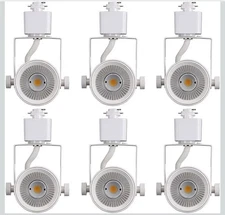 Cloudy Bay 8W 4000K Cool White Dimmable LED Track Light CRI90+ True Color 6-pack