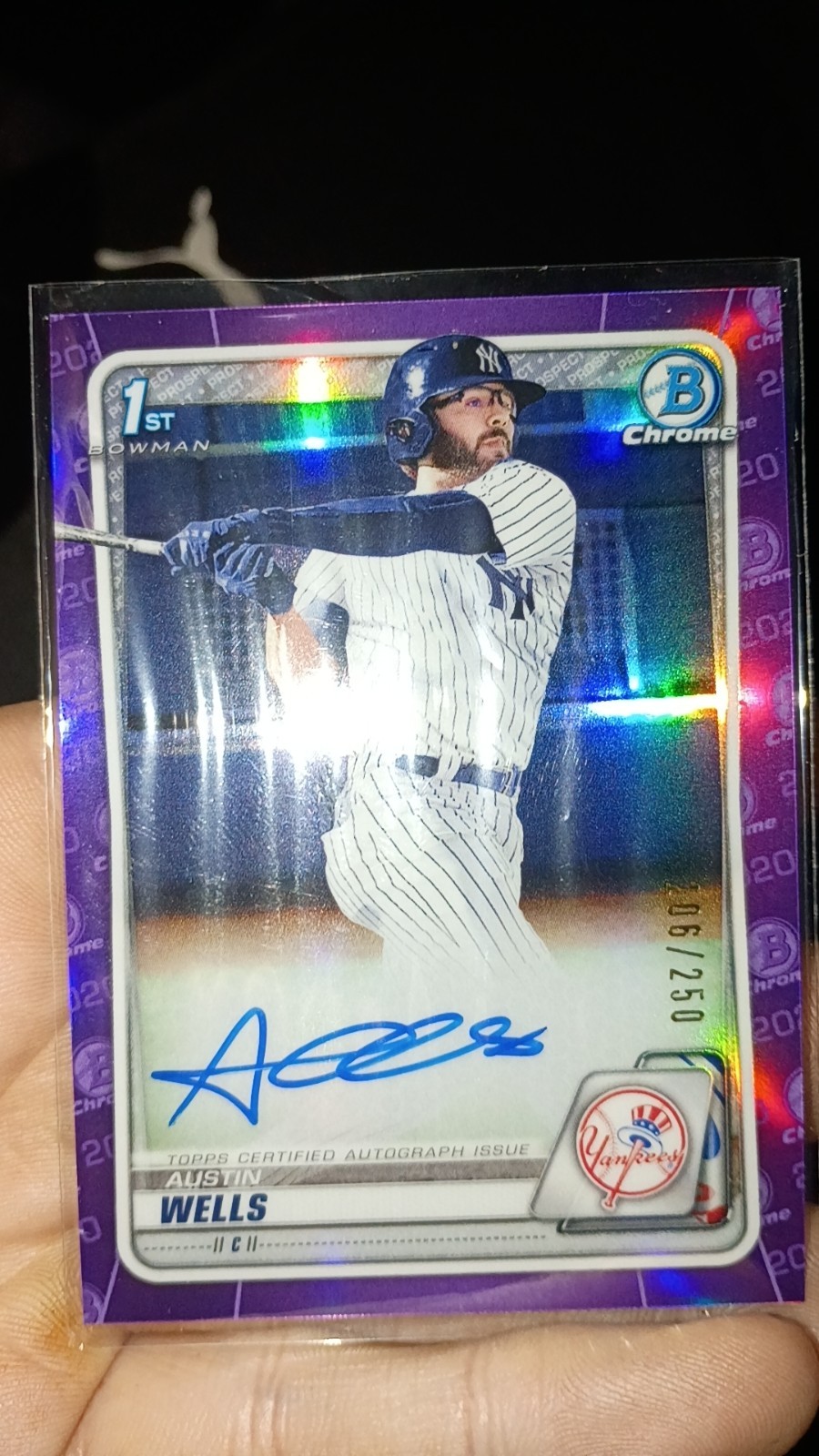 2020 Bowman Draft - Chrome Draft Picks Autographs Austin Wells #CDA-AWE...